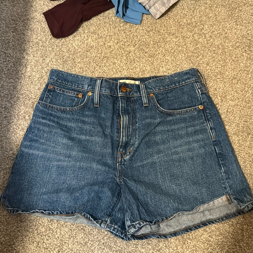 Madewell Relaxed Mid-Length Denim Shorts Size 27